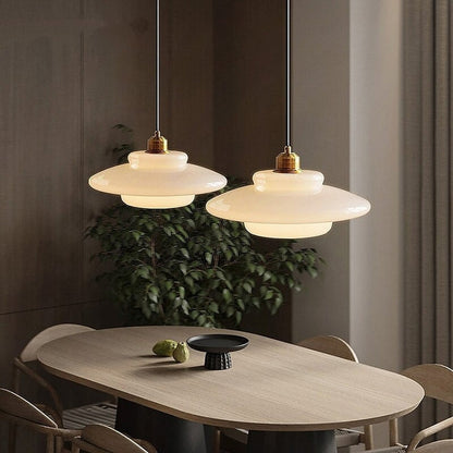 Opus Appliances | Pendant Light With Ivory Glass For 1950s-Inspired Interiors