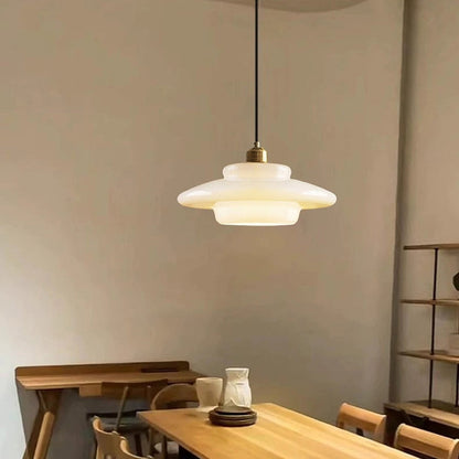 Opus Appliances | Pendant Light With Ivory Glass For 1950s-Inspired Interiors