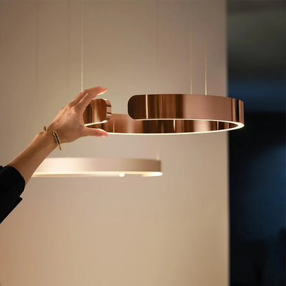 Opus Appliances | Contemporary Circle LED Pendant Light – for Bedroom, Dining Room & Living Room