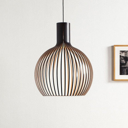 Opus Appliances | Rustic Wood Cage Pendant Light Adjustable Cord