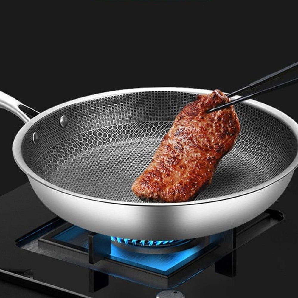 Opus Appliances | Premium Stainless Steel Frying Pan with Non-Stick Pixel Technology