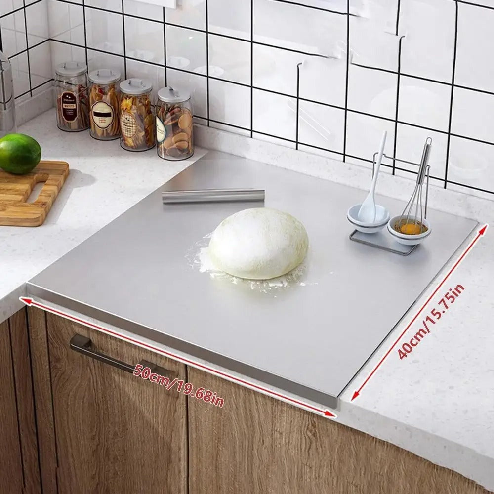 Opus Appliances | High-quality cutting board made of stainless steel with edge