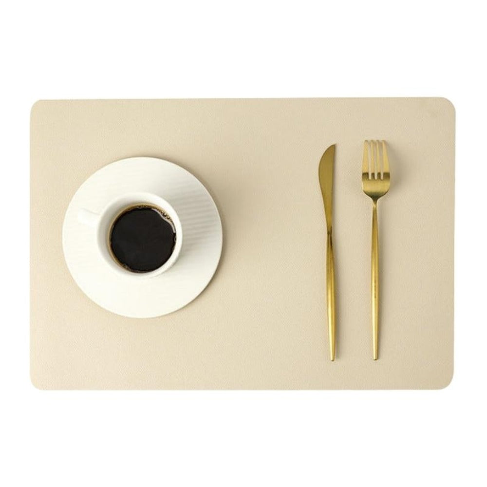 Opus Appliances | Modern rectangular waterproof PU leather placemats