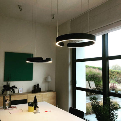 Opus Appliances | Contemporary Circle LED Pendant Light – for Bedroom, Dining Room & Living Room
