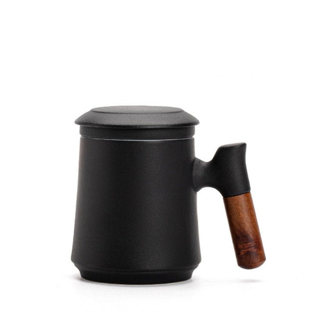 Opus Appliances | Japanese Ceramic Tea Mug Set with Tea Strainer and Lid, Handmade