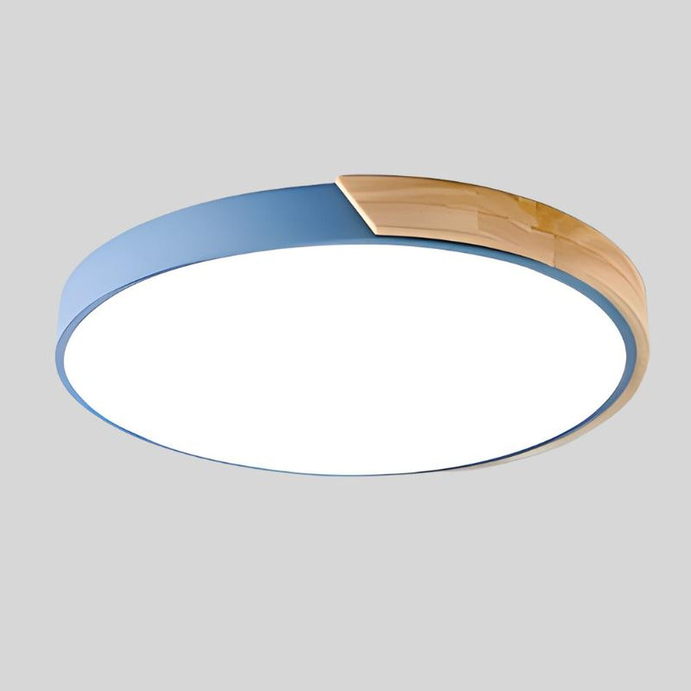 Opus Appliances | Nordic Wood Circular Ceiling Light with Warm Glow