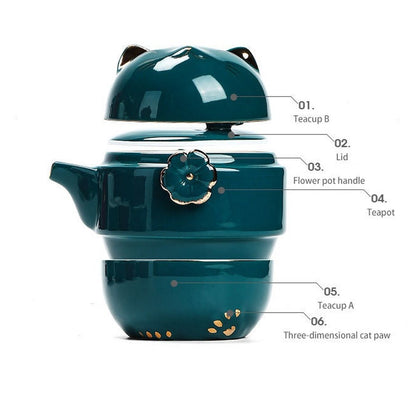 Opus Appliances | Ceramic Lucky Cat Kuai Ke Cup