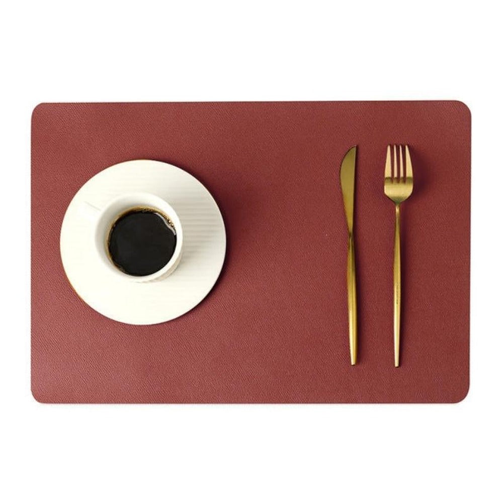 Opus Appliances | Modern rectangular waterproof PU leather placemats