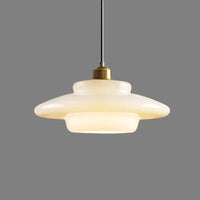 Opus Appliances | Pendant Light With Ivory Glass For 1950s-Inspired Interiors