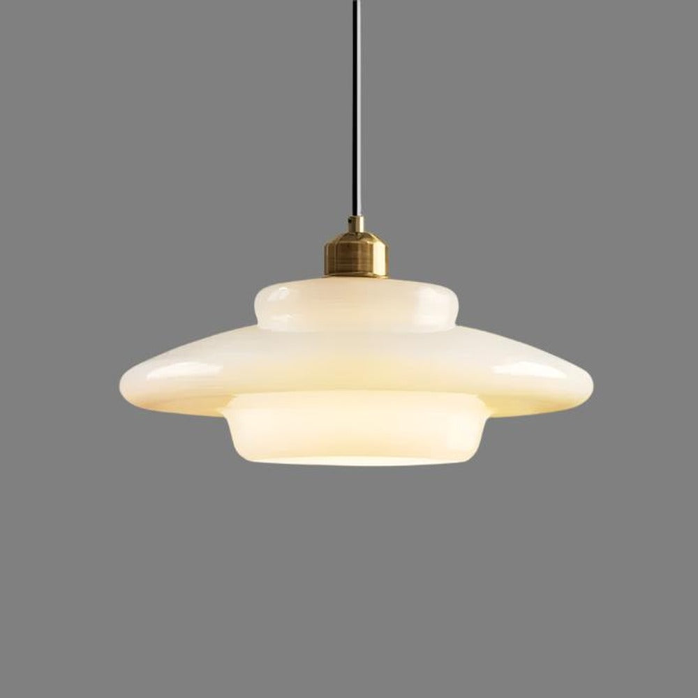 Opus Appliances | Pendant Light With Ivory Glass For 1950s-Inspired Interiors