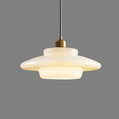 Opus Appliances | Pendant Light With Ivory Glass For 1950s-Inspired Interiors