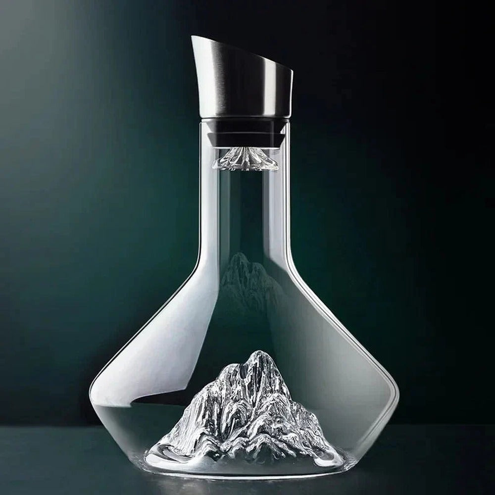Opus Appliances | 1500ml Iceberg Decanter Creative Lead-Free Crystal Material Luxury High-Quality Home Red Wine Distributor Decanter Wine Jug
