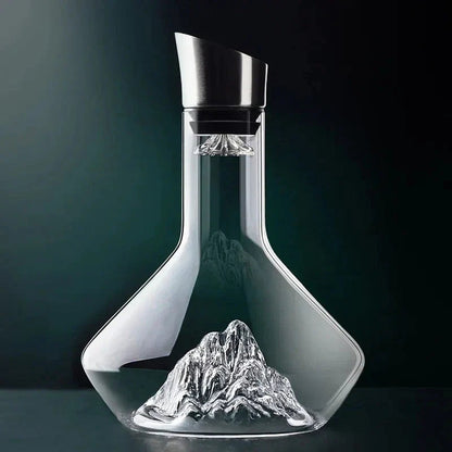 Opus Appliances | 1500ml Iceberg Decanter Creative Lead-Free Crystal Material Luxury High-Quality Home Red Wine Distributor Decanter Wine Jug