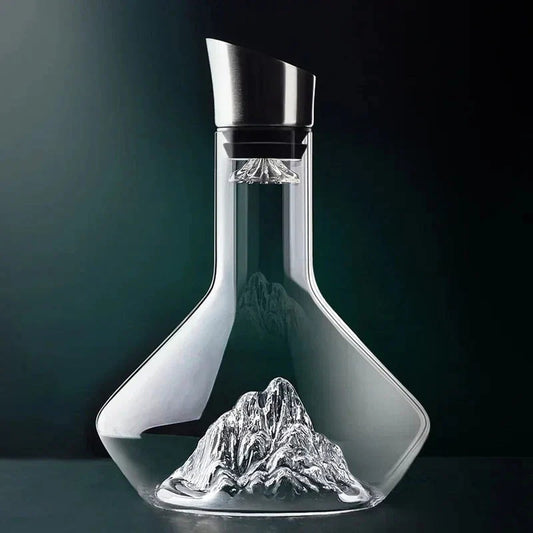 Opus Appliances | 1500ml Iceberg Decanter Creative Lead-Free Crystal Material Luxury High-Quality Home Red Wine Distributor Decanter Wine Jug