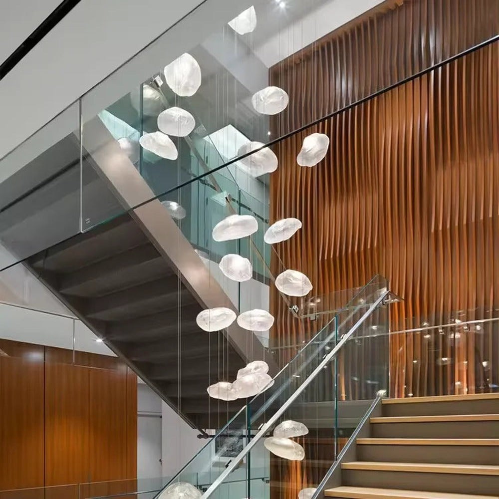 Opus Appliances | Aluminum Frame Glass Chandelier For Modern Interiors Cascade