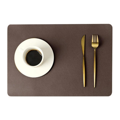 Opus Appliances | Modern rectangular waterproof PU leather placemats