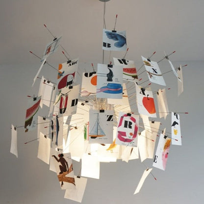Opus Appliances | Ingo Maurer Zettel DIY Chandelier Customizable Lighting For Any Room