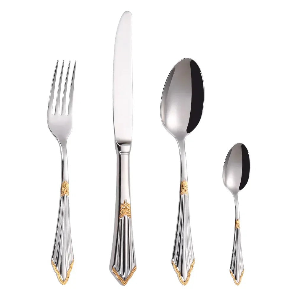 Opus Appliances | Elegant cutlery set in gold design