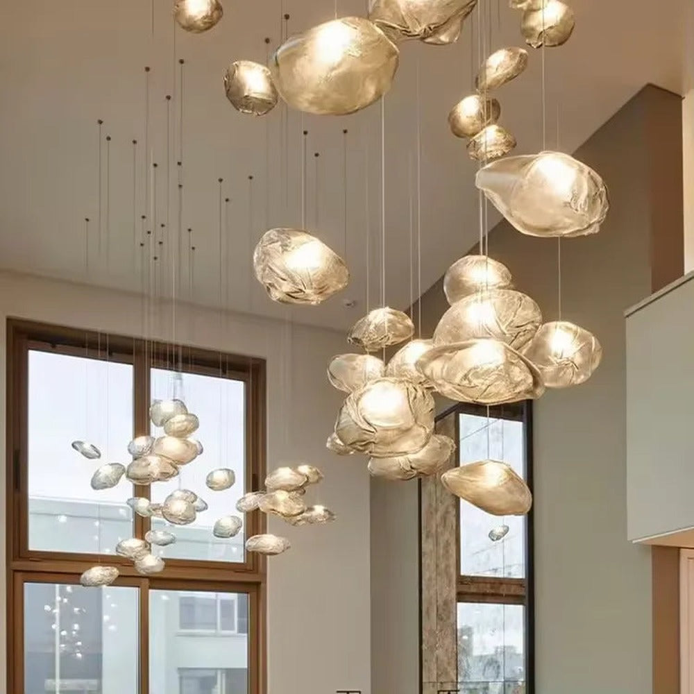 Opus Appliances | Aluminum Frame Glass Chandelier For Modern Interiors Cascade