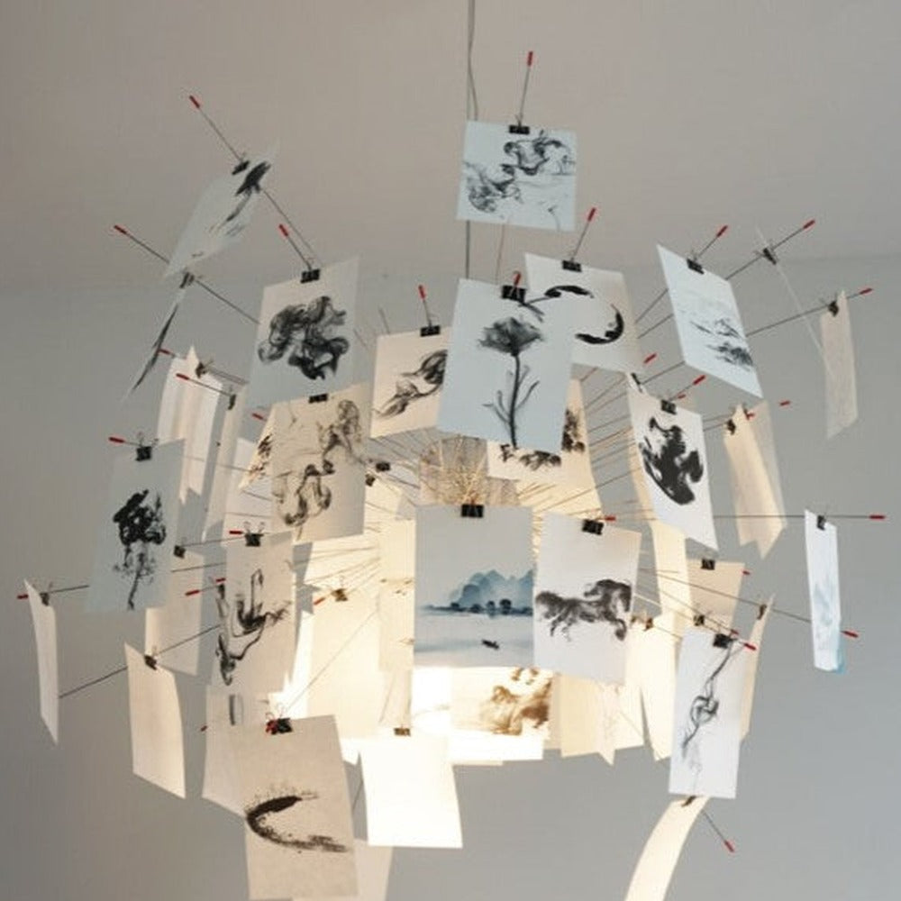 Opus Appliances | Ingo Maurer Zettel DIY Chandelier Customizable Lighting For Any Room