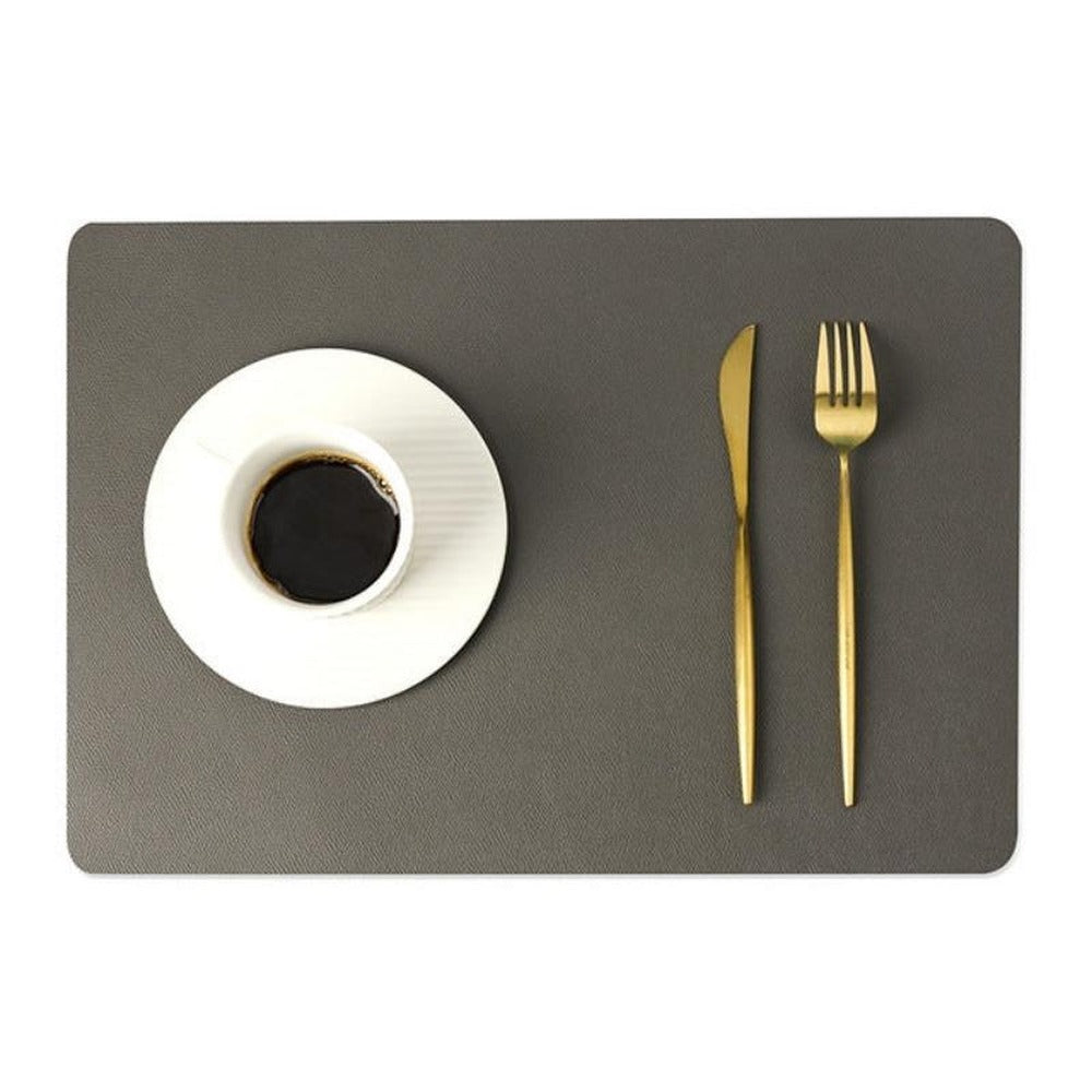 Opus Appliances | Modern rectangular waterproof PU leather placemats