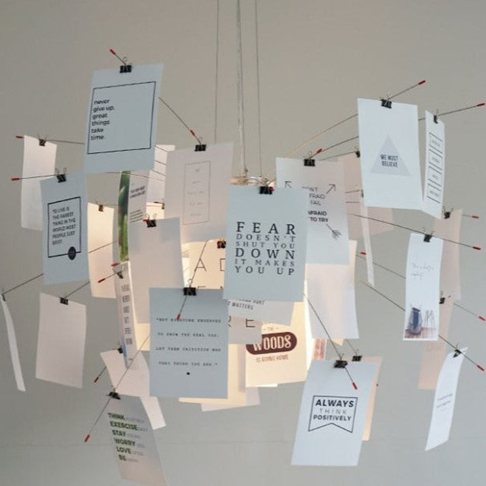 Opus Appliances | Ingo Maurer Zettel DIY Chandelier Customizable Lighting For Any Room