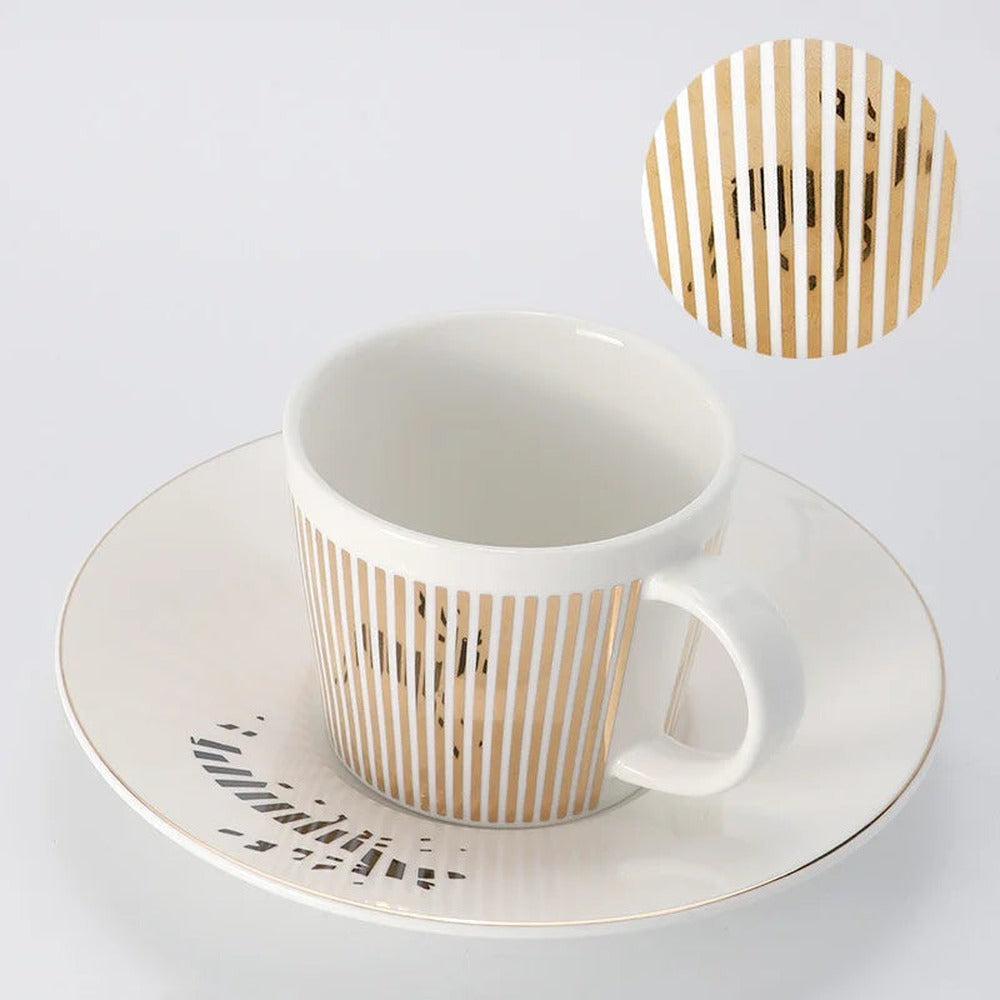 Opus Appliances | Creative dynamic SLR cup coffee tea cup set with coaster 90ml-225ml