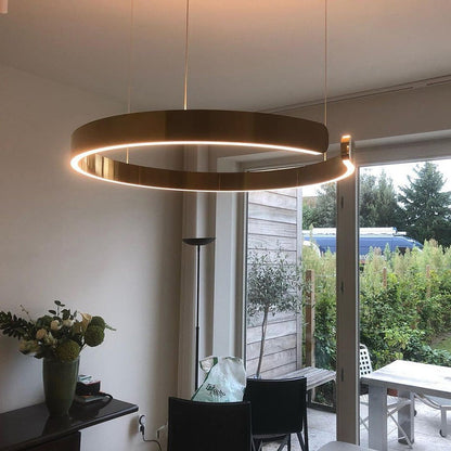 Opus Appliances | Lumera Dual-Ring LED Pendant Light — Sleek Floating Silhouette