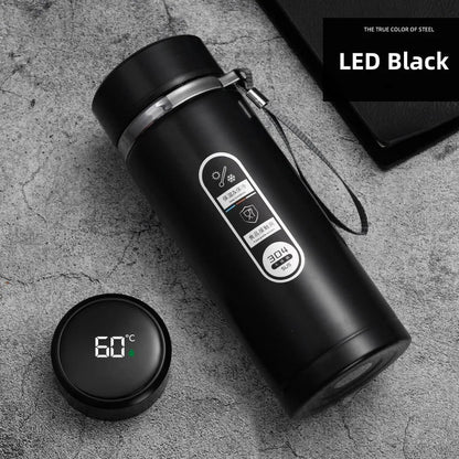 Opus Appliances 800ml-1L Stainless Steel Thermos – Portable Vacuum Flask with LED Temperature Display