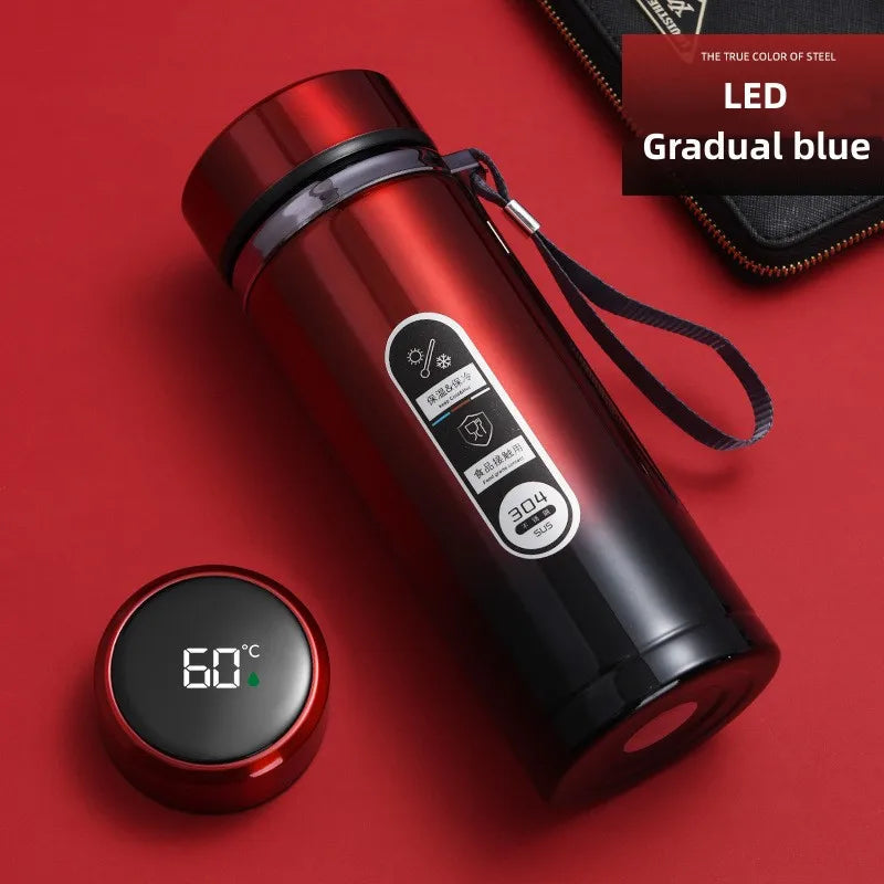 Opus Appliances 800ml-1L Stainless Steel Thermos – Portable Vacuum Flask with LED Temperature Display