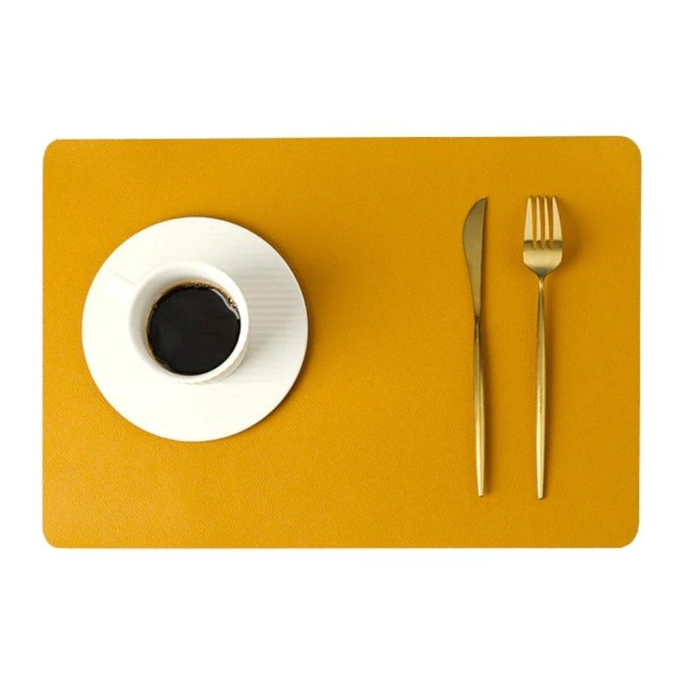 Opus Appliances | Modern rectangular waterproof PU leather placemats