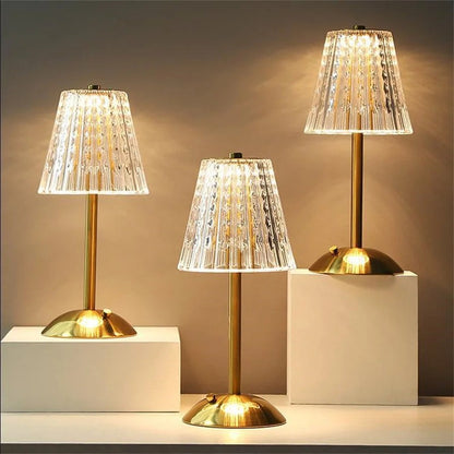 Opus Appliances | Vintage-Style Gold Crystal Table Lamp | Orntli