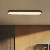 Opus Appliances | Nordic Glow LED Ceiling Flush Mount Oval with Wood Accent