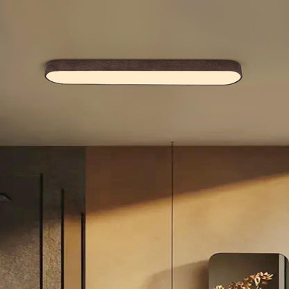 Opus Appliances | Nordic Glow LED Ceiling Flush Mount Oval with Wood Accent