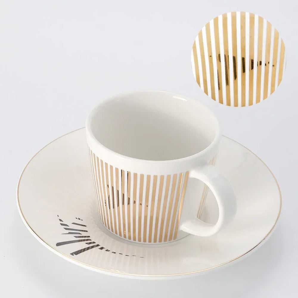 Opus Appliances | Creative dynamic SLR cup coffee tea cup set with coaster 90ml-225ml