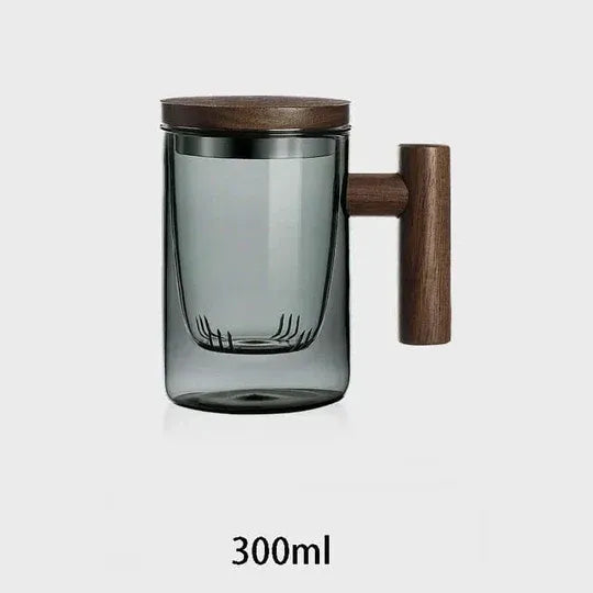 Opus Appliances Ultramodern Glass Tea Cup with Filter and Lid